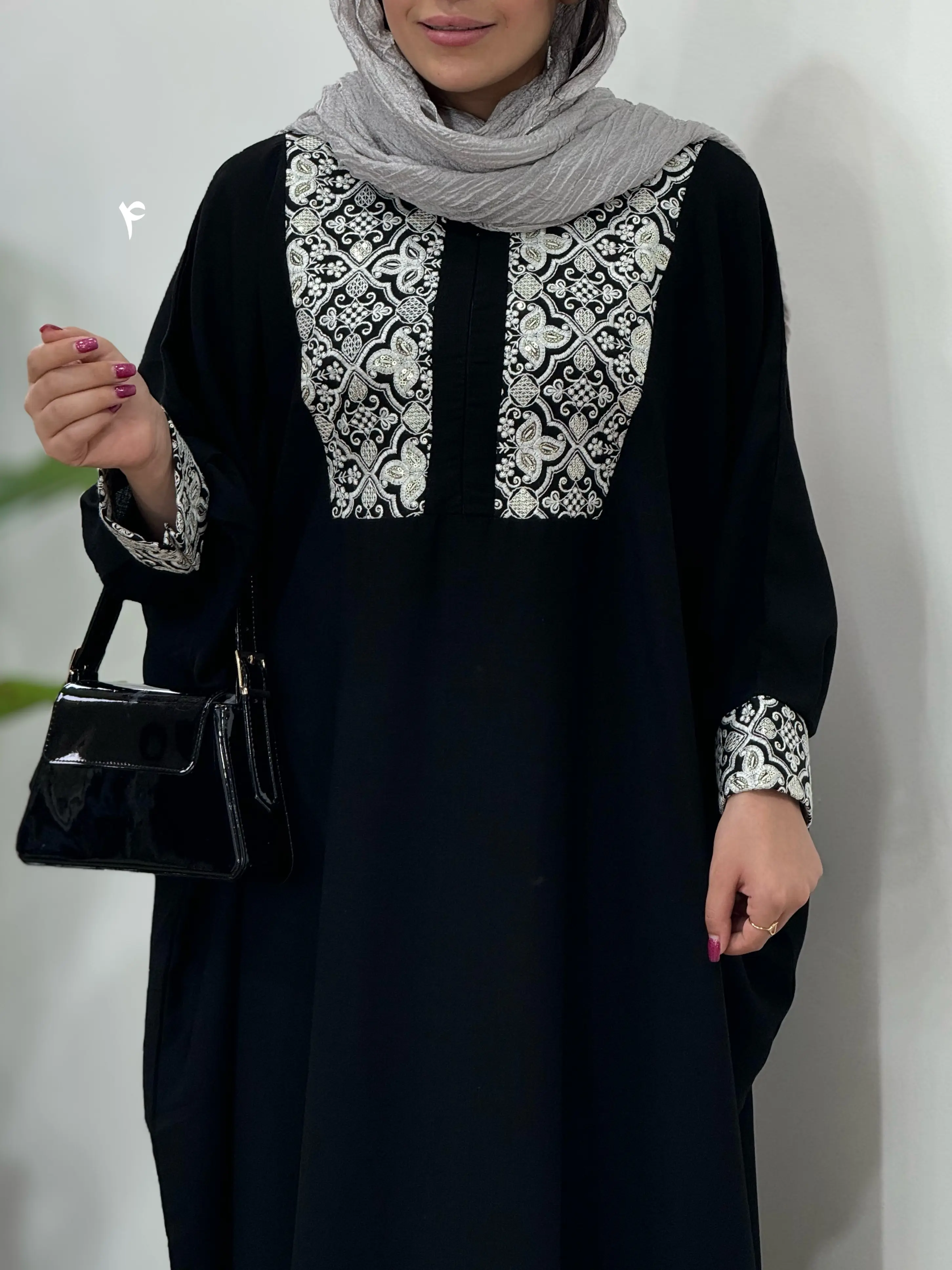 عبای بلند سوزندوزی نفیس 2
